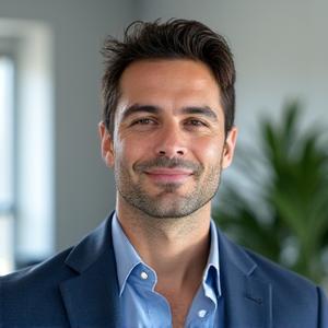 Javier Soler, instructor de meditación Vipassana, con una expresión serena